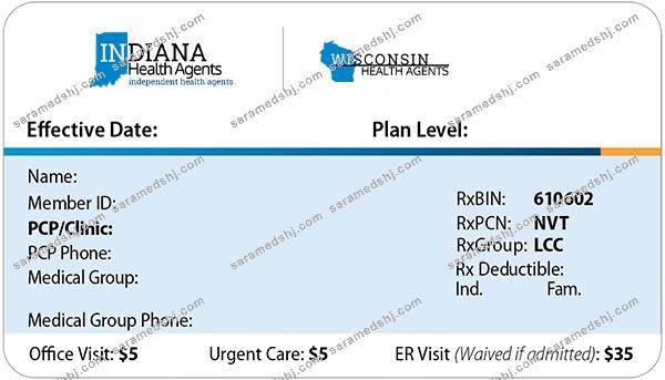 Indiana health insurance card